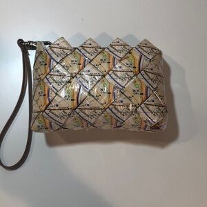 Ecoist NYC Recycled Map Wristlet Coin Purse